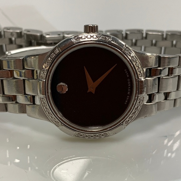 Movado | Accessories | Movado Metio Diamond Black Dial Steel  display picture 2